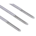Dormer High-Speed Steel 3-Piece M3 Thread Machine Tap Set, Straight Flute, Right Hand, Overall Length 48mm, Shank E500M3NO6