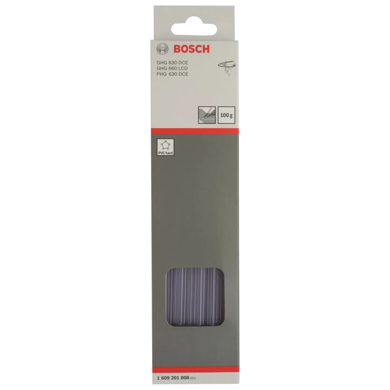 Bosch Plastic Welding Rod Hard PVC Transparent 225 mm Length 4 mm Diameter 1609201808