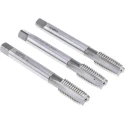 Dormer High-Speed Steel M12 Thread Machine Tap Set, 3 Pieces, Straight Flute, ISO 529 Compliant E500M12NO6