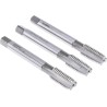 Dormer High-Speed Steel M12 Thread Machine Tap Set, 3 Pieces, Straight Flute, ISO 529 Compliant E500M12NO6