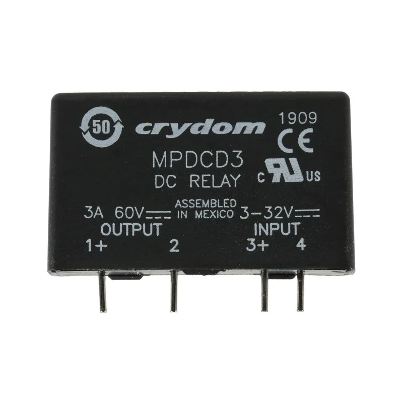 Crydom DRA1 Series Solid State Relay, 3 A Load, 60 V dc Load, 32V dc Control, DIN Rail Mount DRA1