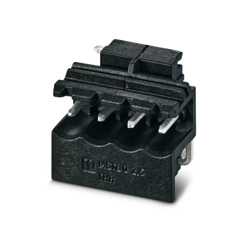 Phoenix Contact 5/4-G1L THRR44 BK MSTBO 2 Series Right Angle Solder Pluggable Terminal Block 4 Contacts 5 mm Pitch THRR44