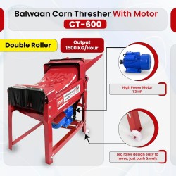 Balwaan Corn Thresher CT-600 With Motor (Red)