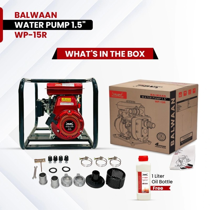 Balwaan WP-15R 98cc Water Pump, 1.5 Inches MTAK-EN-WA-5678