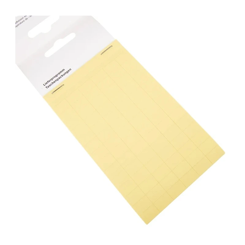 Idento Yellow Adhesive Self-Laminating Label Sheet 9mm x 14mm, Pack of 840, Model TEK 914