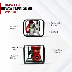 Balwaan WP-15R 98cc Water Pump, 1.5 Inches MTAK-EN-WA-5678