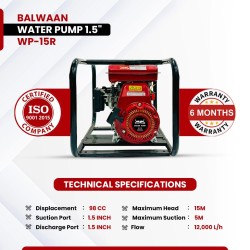 Balwaan WP-15R 98cc Water Pump, 1.5 Inches MTAK-EN-WA-5678