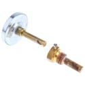 Jumo Bimetallic Dial Thermometer 63mm Dial Size, 120°C Maximum Temperature 608001/0163-818-913-12-104-46-46-50/000