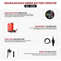 Balwaan Gold Series BS-30G Double Motor Battery Sprayer MTAK-BA-SP-5488