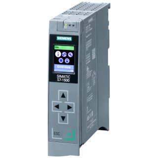 Siemens SIMATIC S7-1500T Series PLC CPU, 20 Input, 20 Output, 225kB Program Capacity, Profinet 6ES7511-1TK01-0AB0