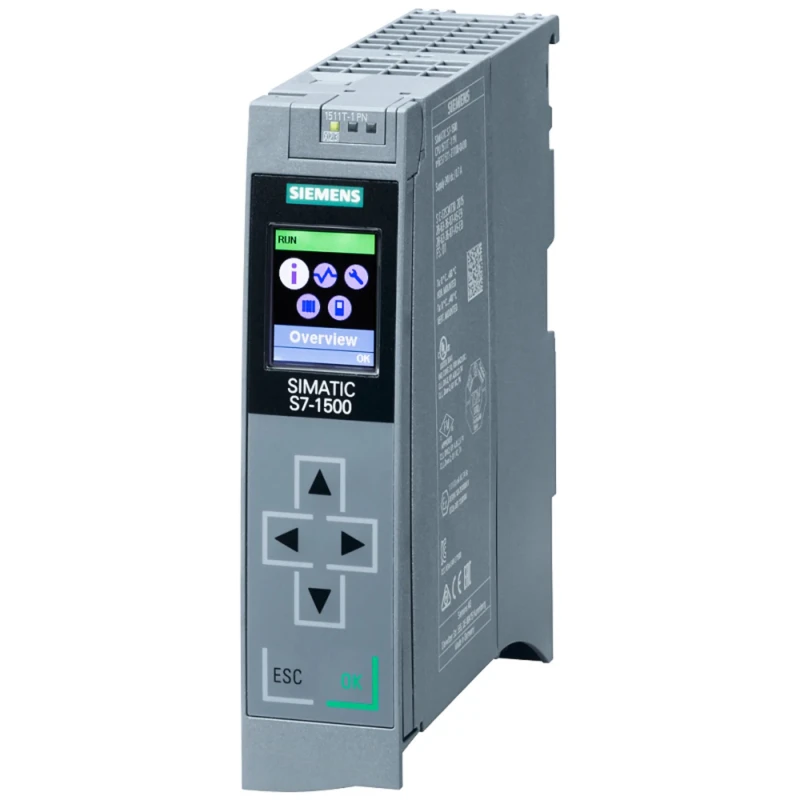 Siemens SIMATIC S7-1500T Series PLC CPU, 20 Input, 20 Output, 225kB Program Capacity, Profinet 6ES7511-1TK01-0AB0