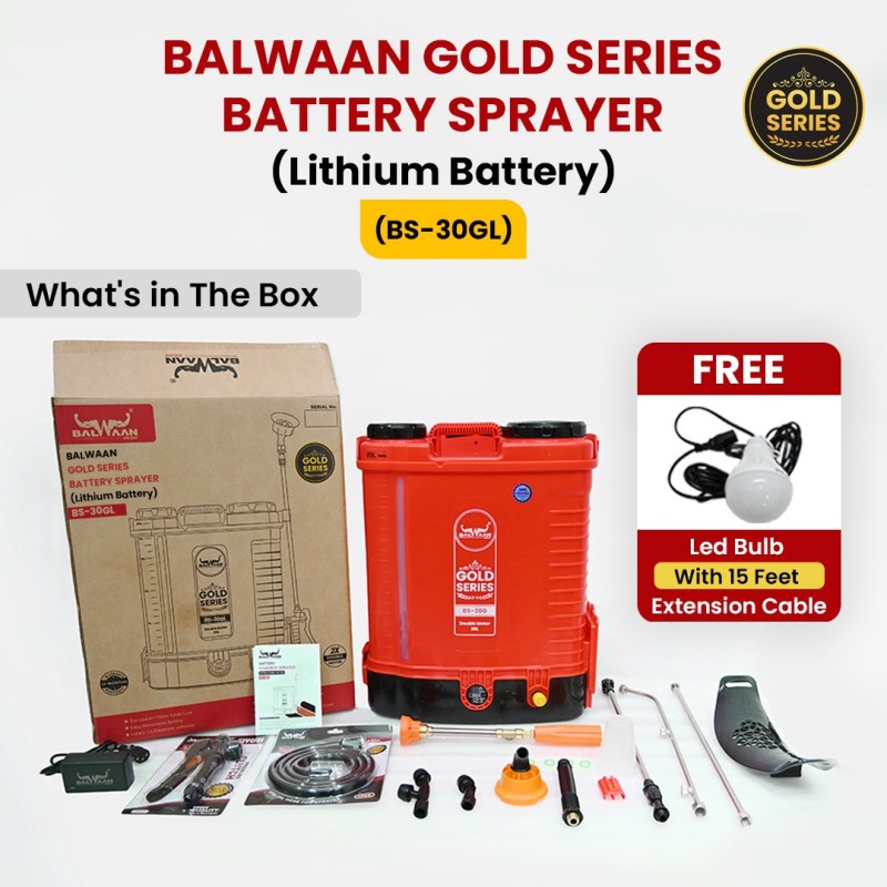 Balwaan BS-30GL Gold Series Double Motor Battery Sprayer MTAK-BA-SP-5590