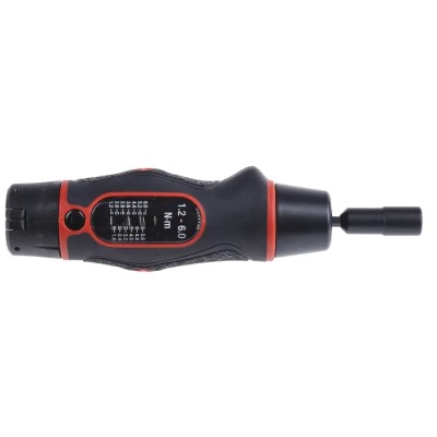 Norbar Torque Tools Adjustable Torque Screwdriver 1.2 to 6 Nm, 1/4 in Drive, Soft Grip Handle, Bi-Material, RSCAL 13852