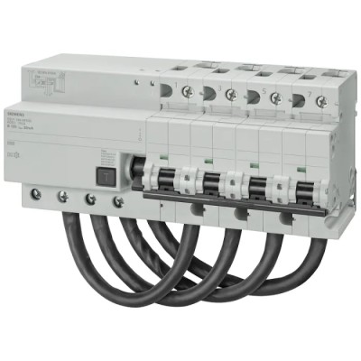 Siemens Residual Current Circuit Breaker with Overload Protection, 125A Current Rating, 4-Pole, 300 mA Trip 5SU1674-7CK82