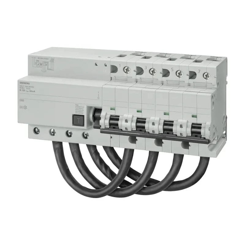 Siemens Residual Current Circuit Breaker with Overload Protection 125A Current Rating 4-Pole 300 mA Trip 5SU1674-7DK82