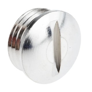 Lapp Cable Gland Blanking Plug Nickel Plated Brass PG13.5 Threaded 17mm Diameter 52003390