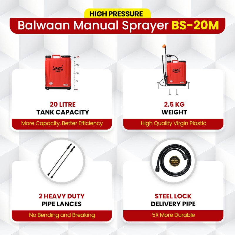 Balwaan BS-20M Manual Sprayer MTAK-MA-SP-5595