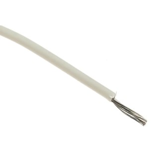 TE Connectivity 100 g Series White Harsh Environment Wire Polymer 100 m 125°C Operating Temperature 100G0111-1.50-9