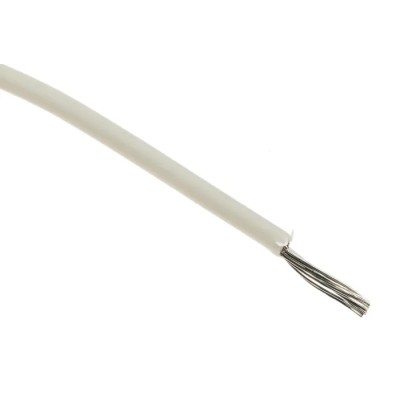 TE Connectivity 100 g Series White Harsh Environment Wire Polymer 100 m 125°C Operating Temperature 100G0111-1.50-9