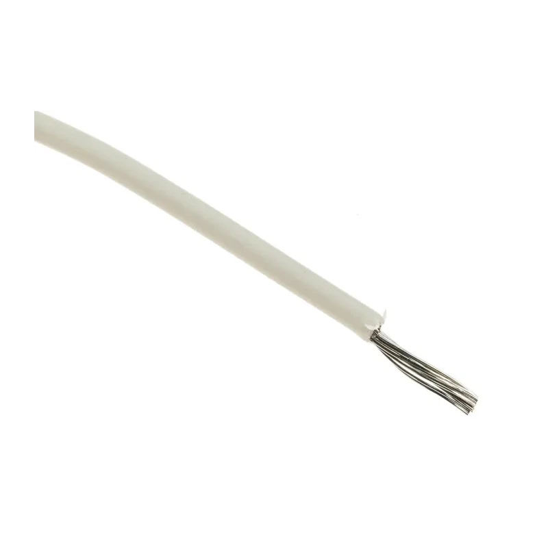 TE Connectivity 100 g Series White Harsh Environment Wire Polymer 100 m 125°C Operating Temperature 100G0111-1.50-9