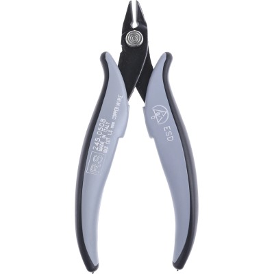 RS PRO Chamfered ESD Safe Cable Cutter Side Cutter 138mm Length 10mm Jaw Width 1.6mm Capacity 245-0508