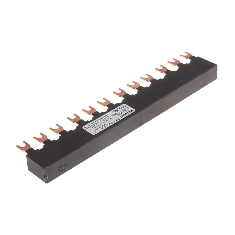 Siemens SIRIUS 3 Phase Busbar 690 V Rated Operational Voltage 63 A Current Rating 45 mm Pitch 3RV1915-1CB