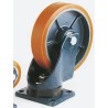 LAG Heavy Duty Swivel Castor 1400 kg Load Capacity 250 mm Polyurethane Wheel 7337