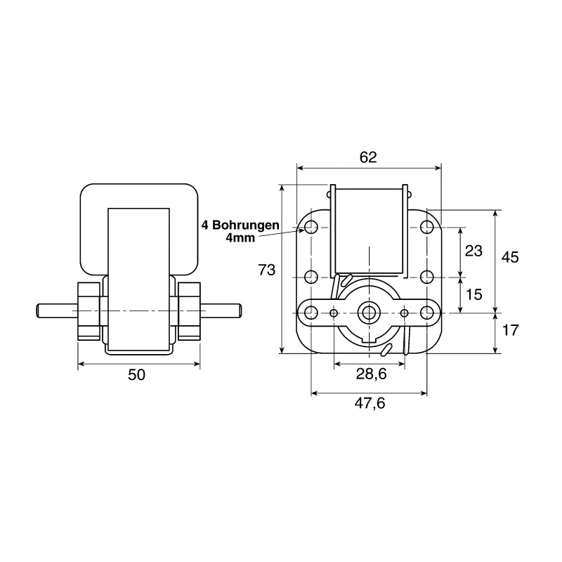 Mellor Electric Reversible AC Motor 24 W, 1 Phase, 2-Pole, 230V AC1000