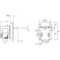 Mellor Electric Reversible AC Motor 24 W, 1 Phase, 2-Pole, 230V AC1000