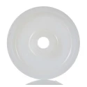 LAG White Polyamide Trolley Wheel, 175 kg Load Capacity, 100mm Diameter, 30mm Width, Model 4022