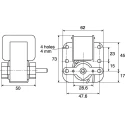 Mellor Electric AC Geared Motor Shaded Pole Type 230 V, 24 W, 80 rpm, Clockwise, Spur Gearhead UB1002