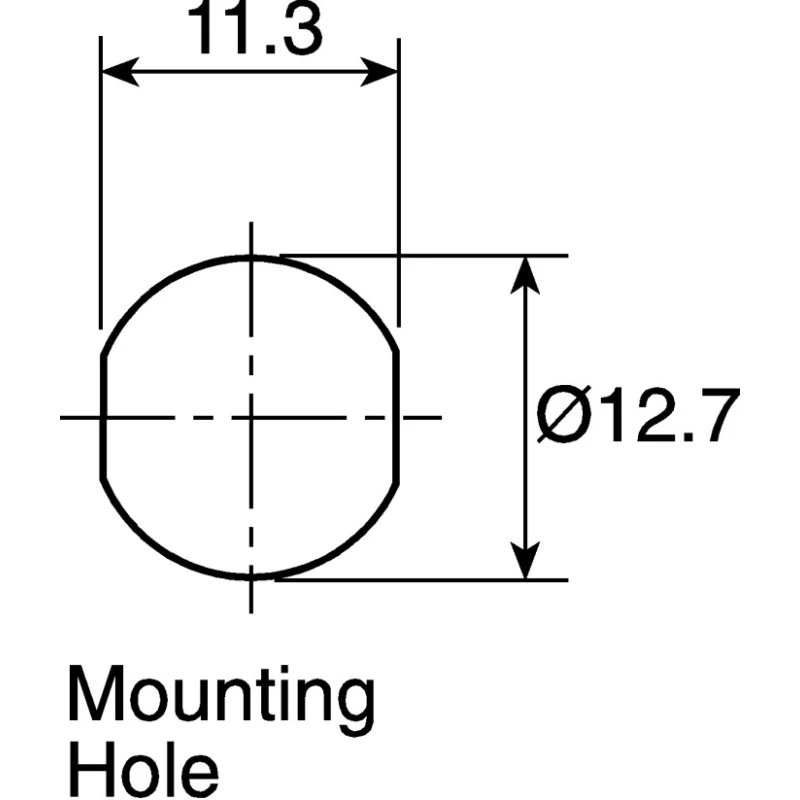 Marl Red Panel Mount Indicator 2V DC 20mA Solder Tab Termination Prominent Bezel 651-105-04