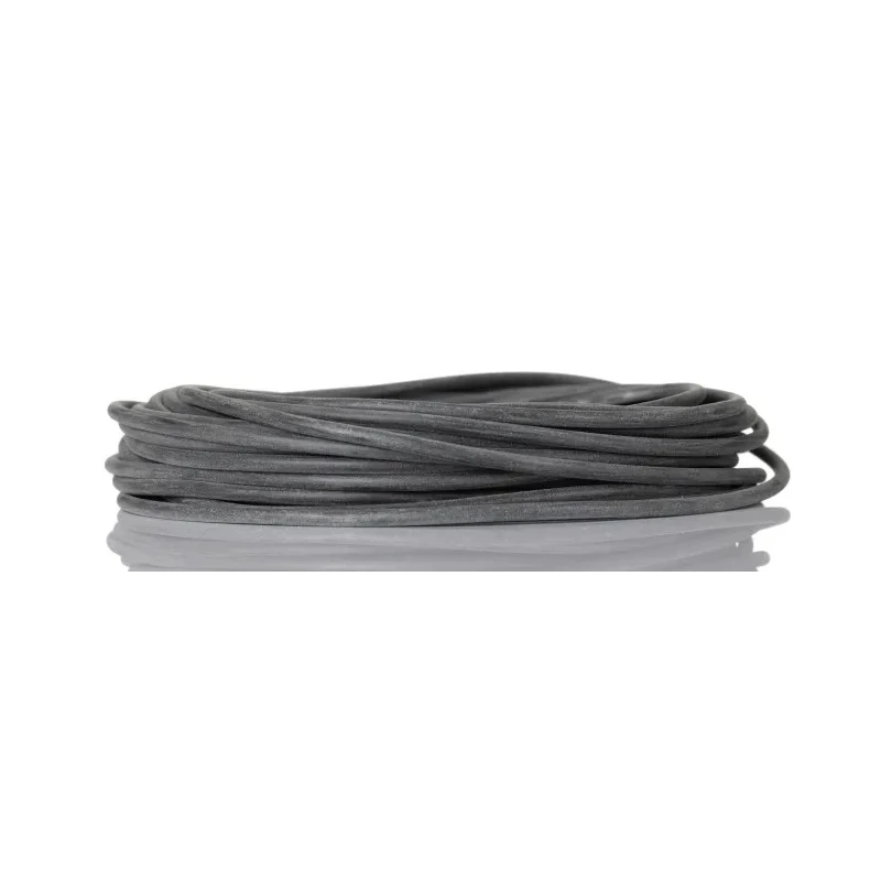 RS PRO Silicone Rubber Black Cable Sleeve 15m Length 1.5mm Diameter 0.5mm Wall Thickness 252-1717