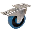 Guitel Hervieu Braked Swivel Castor 250 kg Capacity 125 mm Rubber Wheel 165 mm Overall Height 13517222