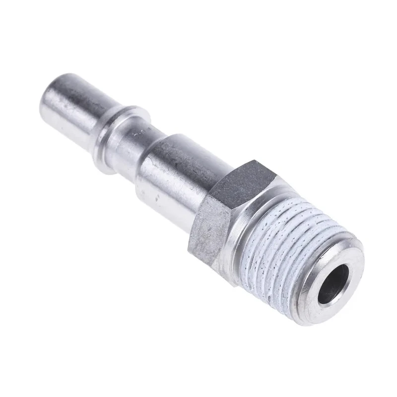 Staubli ? Fluid Connectors Fluid Connectors Safety Quick Connect Coupling 1/4 in Male Thread, Fluorosilicone RBE 06.6161