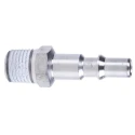 Staubli ? Fluid Connectors Fluid Connectors Safety Quick Connect Coupling 1/4 in Male Thread, Fluorosilicone RBE 06.6161