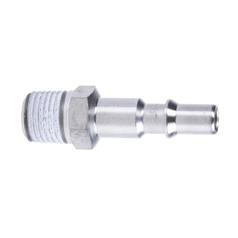 Staubli ? Fluid Connectors Fluid Connectors Safety Quick Connect Coupling 1/4 in Male Thread, Fluorosilicone RBE 06.6161