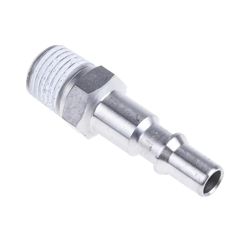 Staubli ? Fluid Connectors Fluid Connectors Safety Quick Connect Coupling 1/4 in Male Thread, Fluorosilicone RBE 06.6161