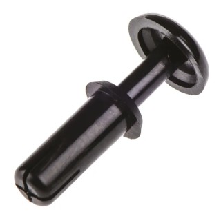 Essentra Nylon Snap Rivet 4 mm Diameter, 11 mm Length, Nylon Body, Plain Finish, RoHS Compliant 255-9992