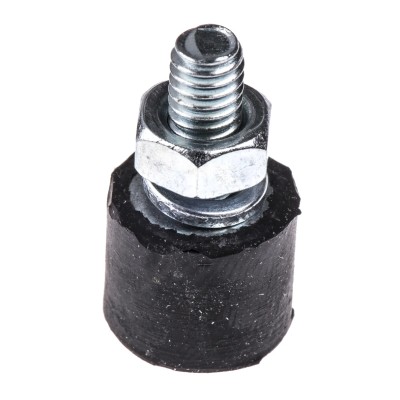 FIBET Cylindrical M4 x 10 mm Anti-Vibration Mount Male Buffer Foot with 5.8 kg Compression, 10 mm Outside 1008VE10-45