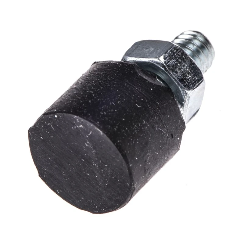 FIBET Cylindrical M4 x 10 mm Anti-Vibration Mount Male Buffer Foot with 5.8 kg Compression, 10 mm Outside 1008VE10-45