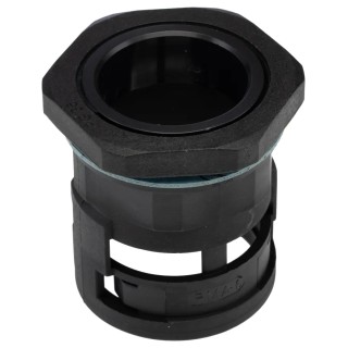 PMA Black Polyamide 6 Conduit Fitting 36 mm Nominal Size PG36 Thread IP68 Rating BVNV-P366