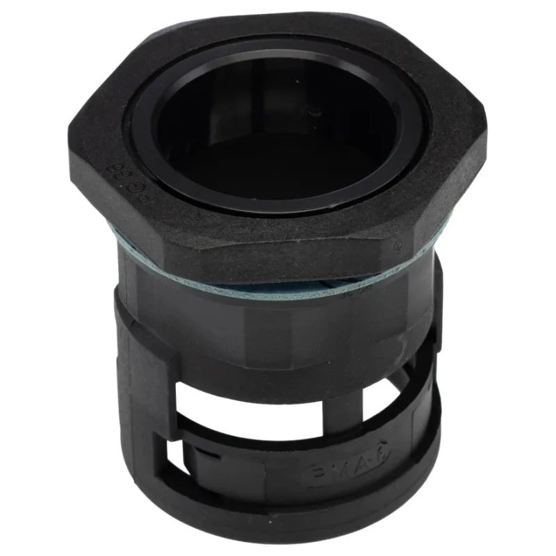 PMA Black Polyamide 6 Conduit Fitting 36 mm Nominal Size PG36 Thread IP68 Rating BVNV-P366