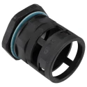 PMA Black Polyamide 6 Conduit Fitting 36 mm Nominal Size PG36 Thread IP68 Rating BVNV-P366