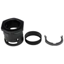 PMA Black Polyamide 6 Conduit Fitting 48 mm Nominal Size PG48 Thread IP68 Rated BVNV-P488