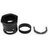 PMA Black Polyamide 6 Conduit Fitting 48 mm Nominal Size PG48 Thread IP68 Rated BVNV-P488