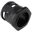 PMA Black Polyamide 6 Conduit Fitting 48 mm Nominal Size PG48 Thread IP68 Rated BVNV-P488