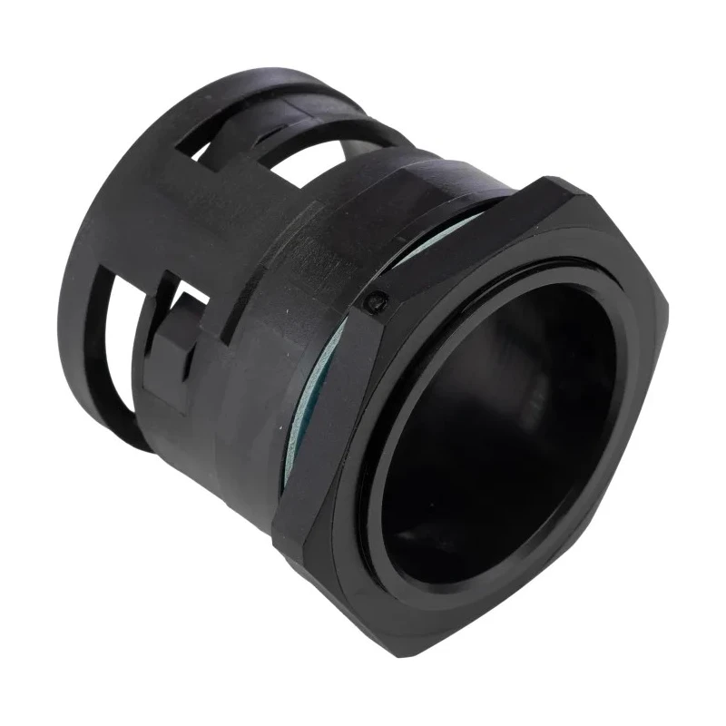 PMA Black Polyamide 6 Conduit Fitting 48 mm Nominal Size PG48 Thread IP68 Rated BVNV-P488