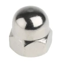 RS PRO Bright Zinc Stainless Steel Dome Nut Metric M12 Overall Height 22mm DIN 1587 A4 Grade 248-4523