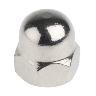 RS PRO Bright Zinc Stainless Steel Dome Nut Metric M12 Overall Height 22mm DIN 1587 A4 Grade 248-4523